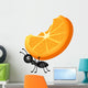 Ant Carrying Orange Slices Wall Decal