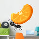 Ant Carrying Orange Slices Wall Decal