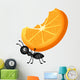 Ant Carrying Orange Slices Wall Decal