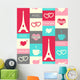 Paris Seamless Pattern Wall Decal