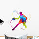 Basket Ball Player With Colored Dots 
