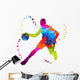Basket Ball Player With Colored Dots 
