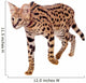 Beautiful Serval Cat Wall Decal