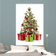 Decorated Christmas tree and gifts 