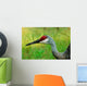 Sandhill Crane Profile Wall Mural