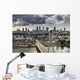 Warsaw skyline behind the bridge Wall Mural