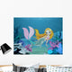 Mermaid and Dolphin Background 