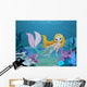 Mermaid and Dolphin Background 