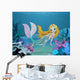 Mermaid and Dolphin Background 