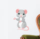 Cute Cartoon Rat Wall Decal