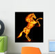 Fire horse rearing up. Wall Decal