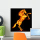 Fire horse rearing up. Wall Decal