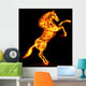 Fire horse rearing up. Wall Decal