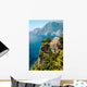 Luxury Villa Mountain Range and Mediterranean Sea Wall Mural
