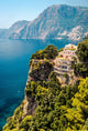 Luxury Villa Mountain Range and Mediterranean Sea Wall Mural