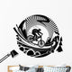 Riding a mountain bike Wall Decal