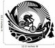 Riding a mountain bike Wall Decal