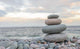 Small zen stone tower 