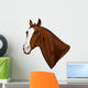 horse head turning looks Wall Decal