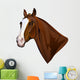 horse head turning looks Wall Decal