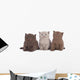 Kitten Three - Three British Shorthair Kitten Next to Each Other Wall Decal