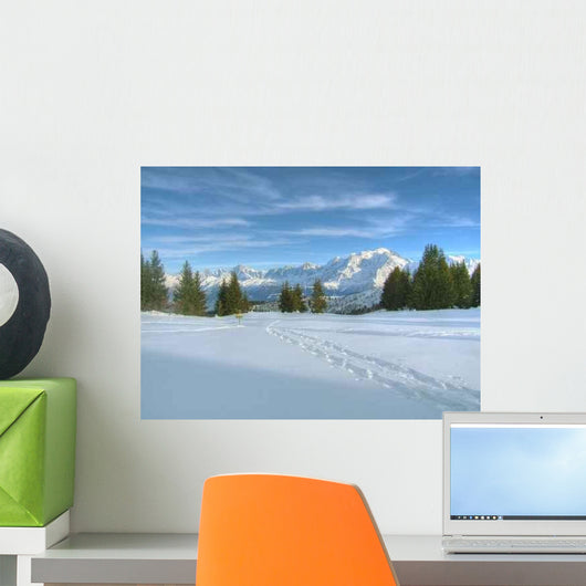 Snow Landscape Wall Decal