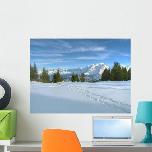 Snow Landscape Wall Decal