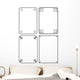Four Classical Decor Frames Wall Decal Sticker Set