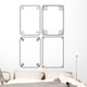 Four Classical Decor Frames Wall Decal Sticker Set