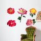 Collection of Five Roses Wall Decal
