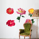 Collection of Five Roses Wall Decal