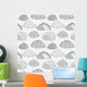 Clouds Seamless Pattern Wall Decal Design 2