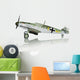 military toy airplane on white background Wall Decal