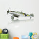 military toy airplane on white background Wall Decal