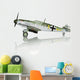 military toy airplane on white background Wall Decal