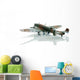 Military Toy Airplane on White Background 