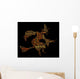Halloween word cloud illustration in shape of witch Wall Mural
