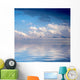 Blue dramatic sky over water Wall Mural