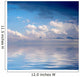 Blue dramatic sky over water Wall Mural