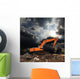 Excavator Wall Mural