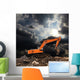 Excavator Wall Mural