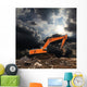 Excavator Wall Mural