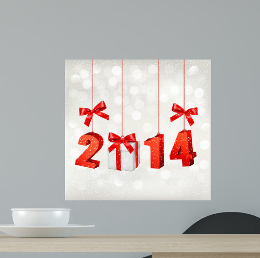 Happy new year 2014! New year design template Vector illustratio 