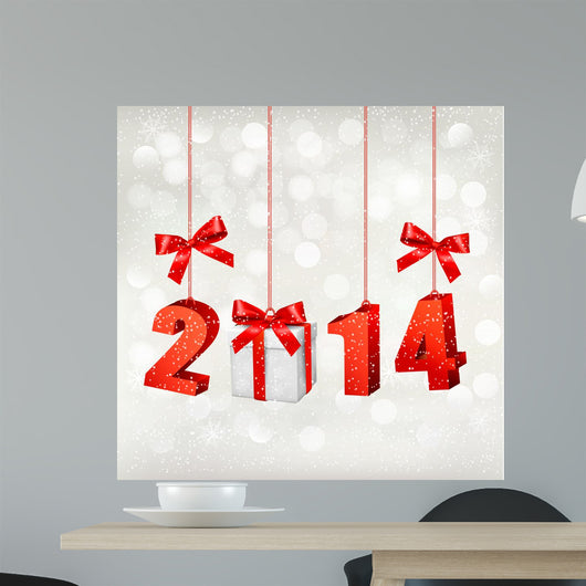 Happy new year 2014! New year design template Vector illustratio 