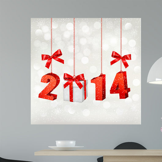 Happy new year 2014! New year design template Vector illustratio 