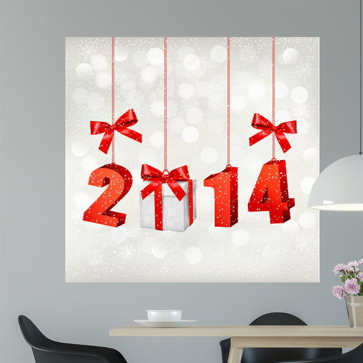 Happy new year 2014! New year design template Vector illustratio 