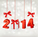Happy new year 2014! New year design template Vector illustratio 
