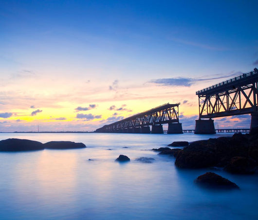Sunset at Bahia Honda Key State Park in Florida 