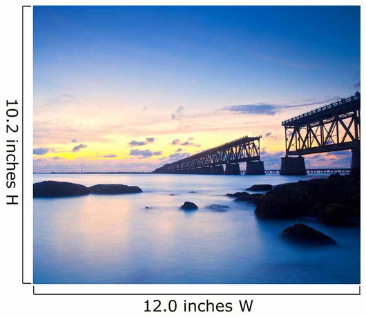 Sunset at Bahia Honda Key State Park in Florida 