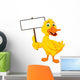 Funny Duck Cartoon with Wall Decal